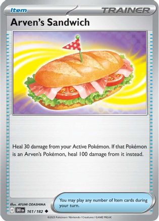 Image of Arven's Sandwich 161  - Reverse Holofoil SV10 Destined Rivals - Uncommon